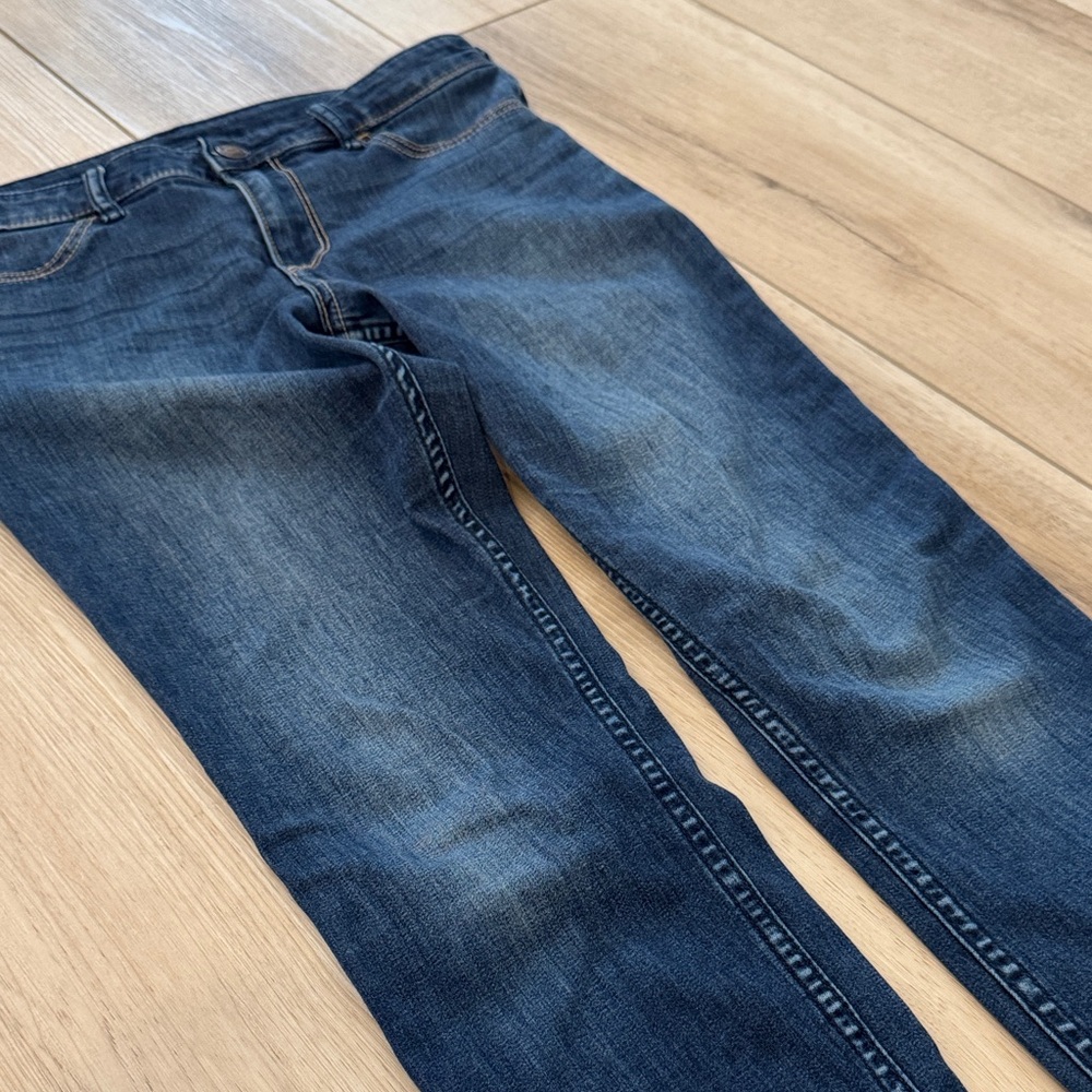 Hollister Women’s Juniors 7R (27-28) Y2K Jeans Low Rise Skinny Stretch Dark Blue - Picture 3 of 15